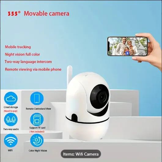 Indoor Security CCTV Camera USB Powered with Mobile App
